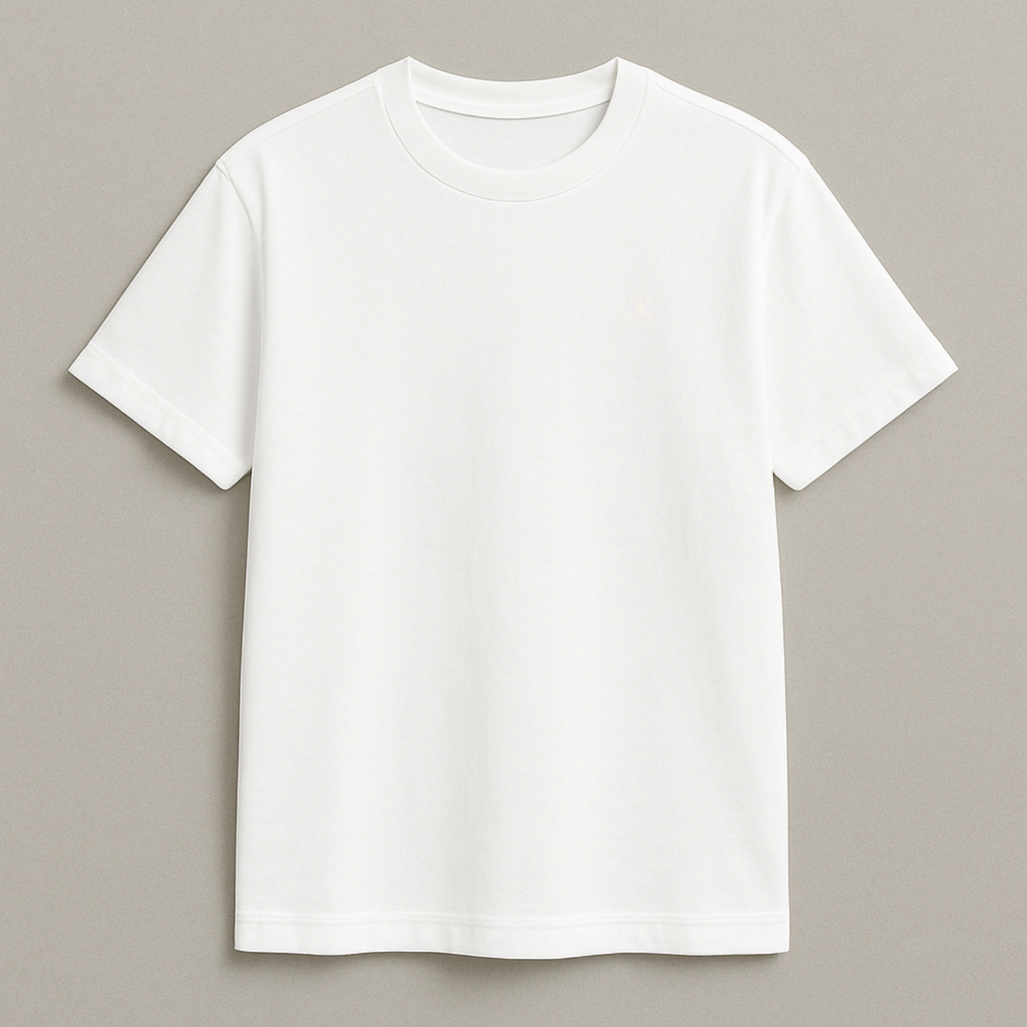 White T-Shirt - w/Star Logo (100% Cotton)